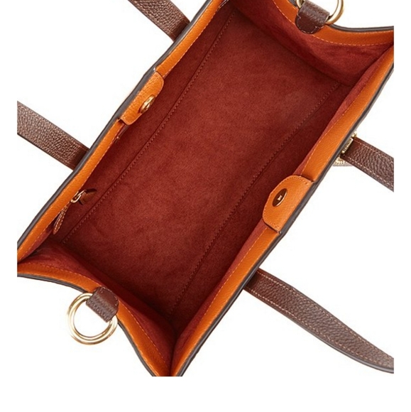 Coach Field Signature Colorblock Pebble Leather Tote Bag - Picture 3 of 9